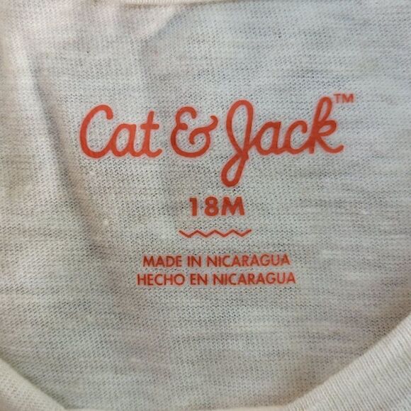 Cat & JackĀ Toddler SparkleāDeerāLongāSleeveāGraphicāT-ShirtāSzā18M - Picture 3 of 6